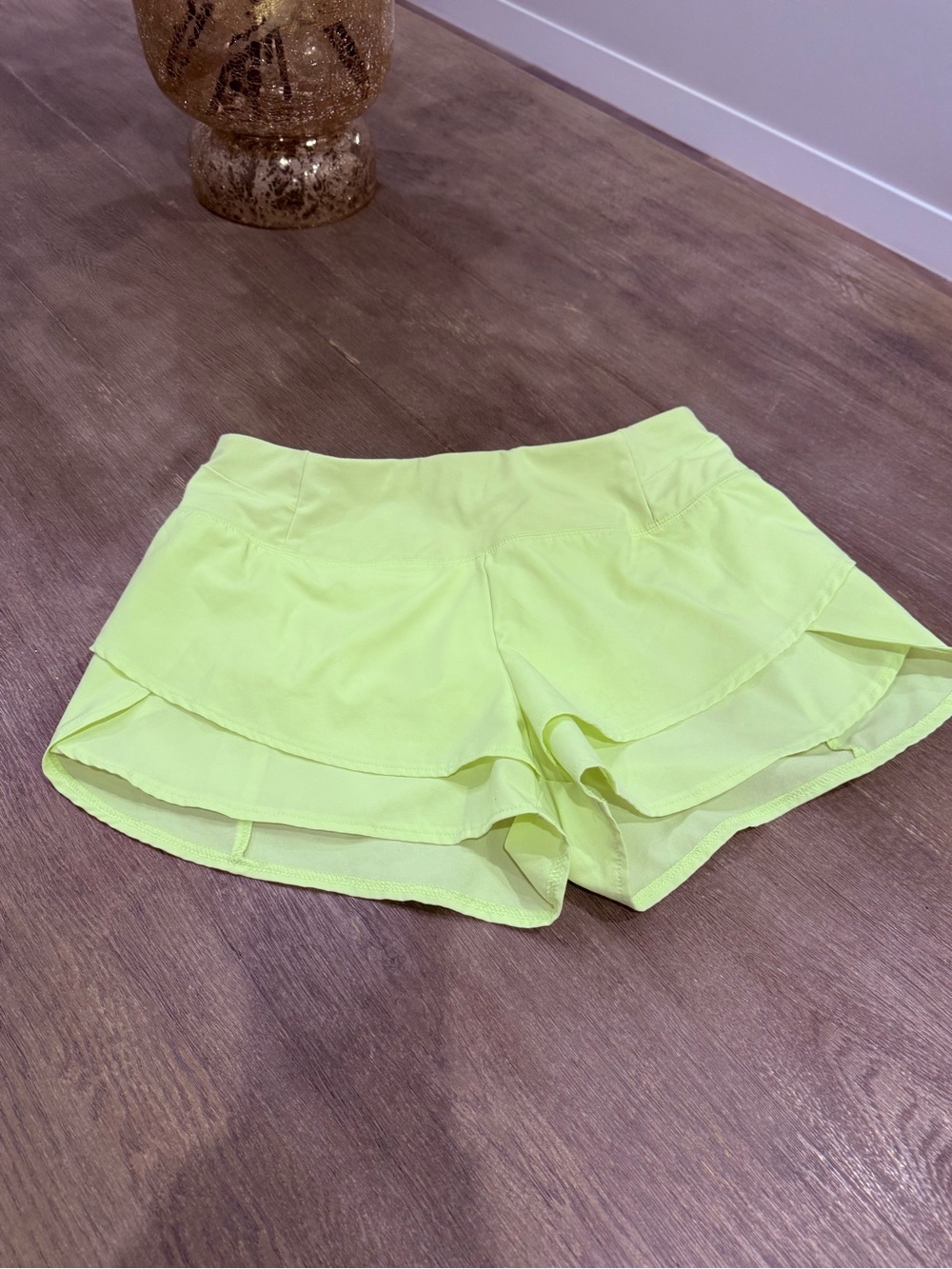 CALIA by Carrie Underwood Bright Yellow Layered Athletic Shorts - like new!